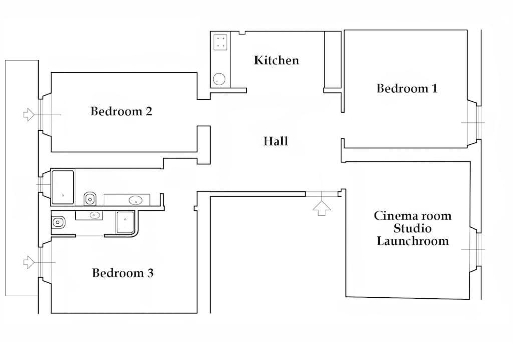 Apartamento Santa Caterina Palace In Florence-3 Bedroom *